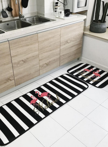 Soft Striped Nordic Style Rectangle Carpet Mat Multicolour 50x170cm