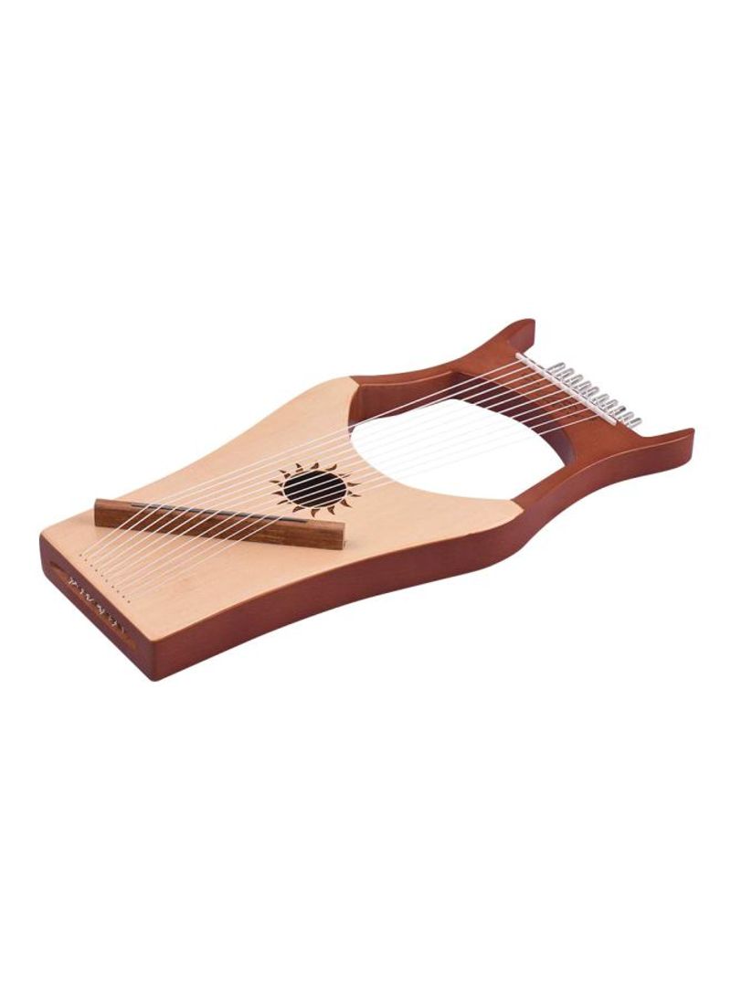 10-String Wooden Lyre Harp