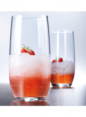6-Piece Glass Set Clear 4.67x2.71inch