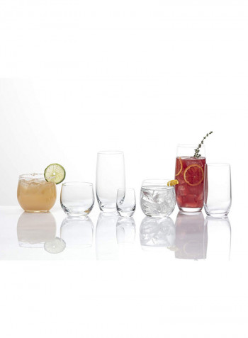 6-Piece Glass Set Clear 4.67x2.71inch
