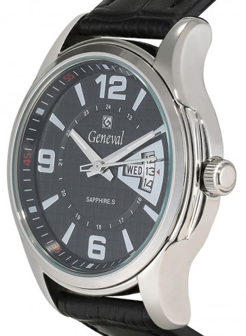 Men's Leather Analog Watch GL143WBB