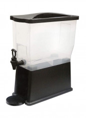 Beverage Dispenser Black/Clear 3gallon