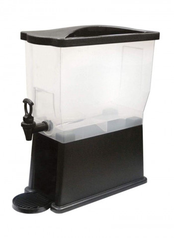 Beverage Dispenser Black/Clear 3gallon