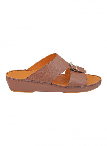 Buckle Detail Sandals Brown