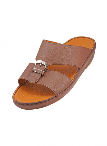 Buckle Detail Sandals Brown