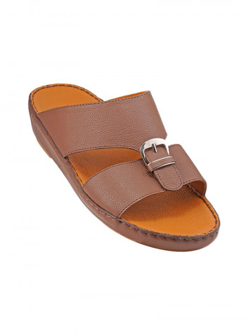 Buckle Detail Sandals Brown