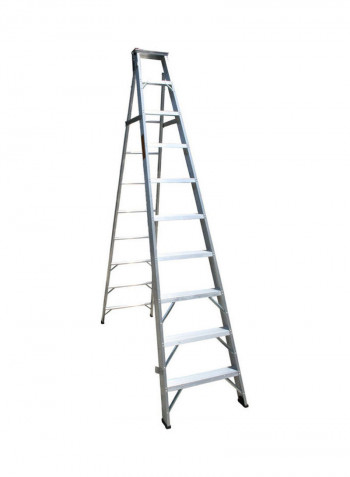 Aluminium Two-In-One Ladder Silver 271x15x60.5cm