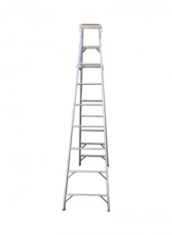 Aluminium Two-In-One Ladder Silver 271x15x60.5cm