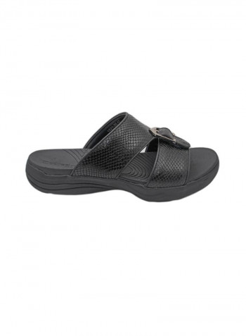 Flat Arabic Sandal Black