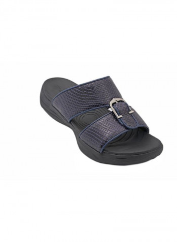Flat Arabic Sandal Navy Blue/Black