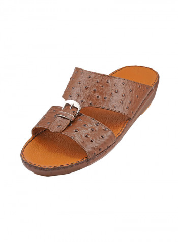 Textured Sandals Brown
