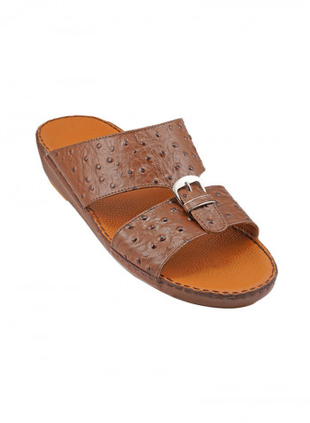 Textured Sandals Brown