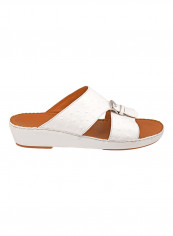 Textured Sandals White