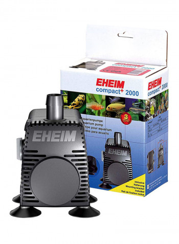 Compact Submersible Aquarium Pump Black