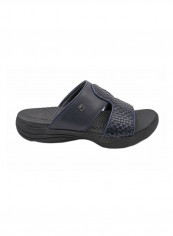 Flat Arabic Sandal Black/Navy Blue