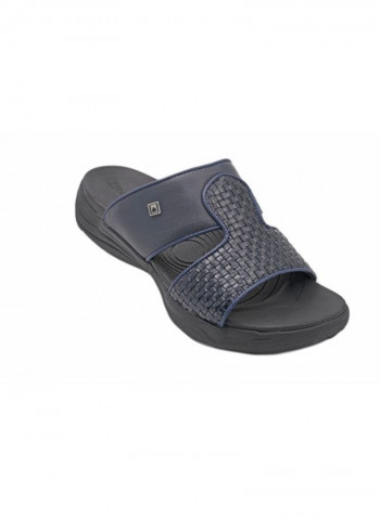Flat Arabic Sandal Black/Navy Blue