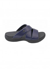 Flat Arabic Sandal Navy Blue/Black