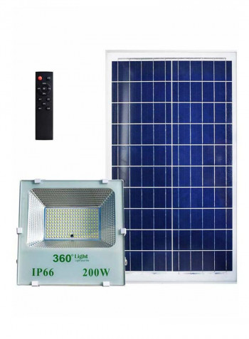 LED Solar Flood Light White/Clear