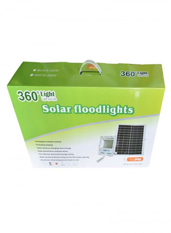 LED Solar Flood Light White/Clear