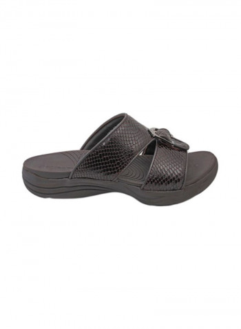 Flat Arabic Sandal Brown/Black