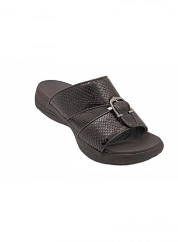 Flat Arabic Sandal Brown/Black