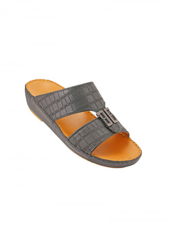 Slip On Comfort Wear Arabic Sandals Black