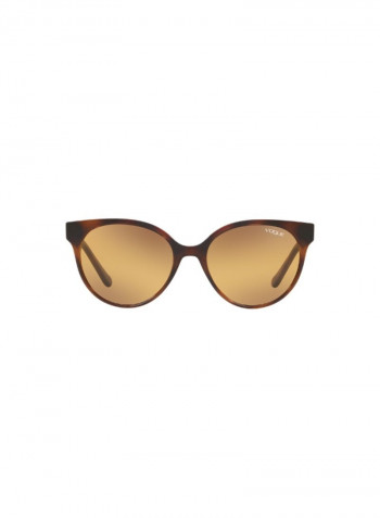 Women's Round Frame Sunglasses - Lens Size: 53 mm