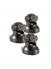 3-Piece Wireless 720P HD P2P 2 Way Audio IP Security Camera