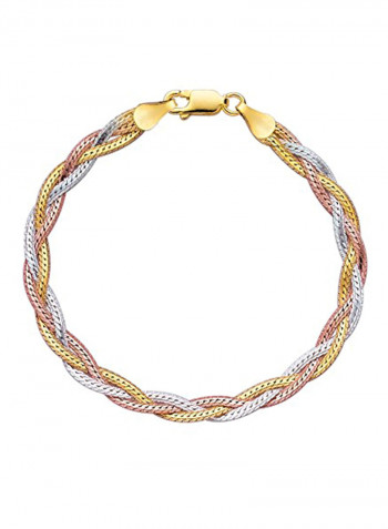 925 Sterling Silver Weave Anklet Bracelet
