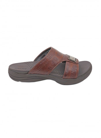 Flat Arabic Sandal Brown/Black