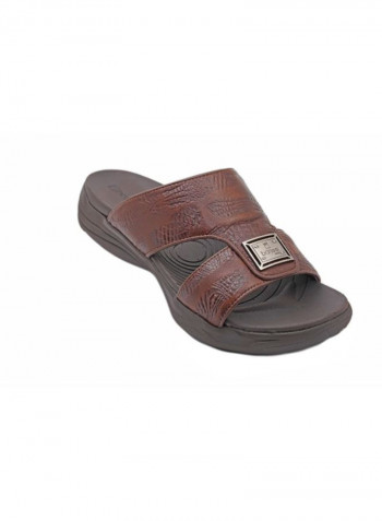 Flat Arabic Sandal Brown/Black