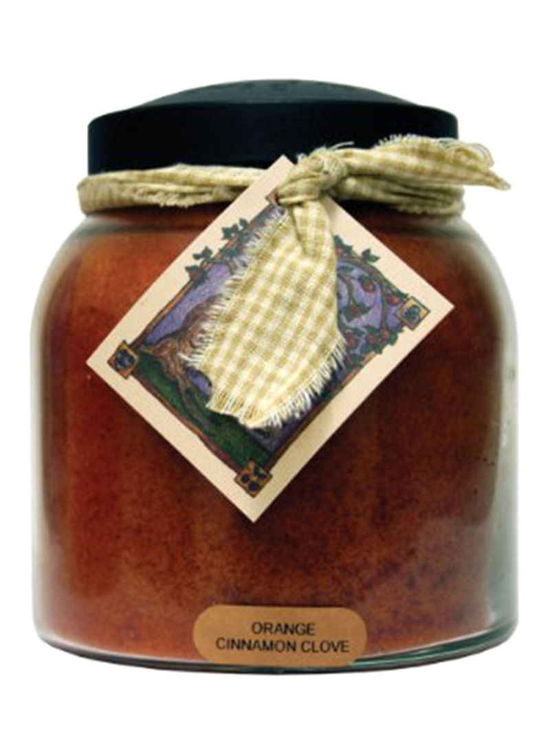 A Orange Cinnamon Clove 34 OZ Papa Jar Candle, 34Oz