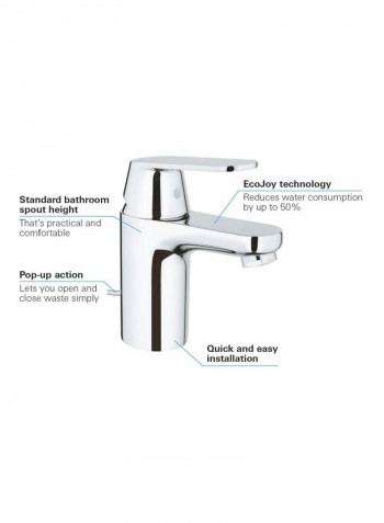 Eurosmart Cosmopolitan Ohm Basin Faucet Chrome 35x30x20millimeter