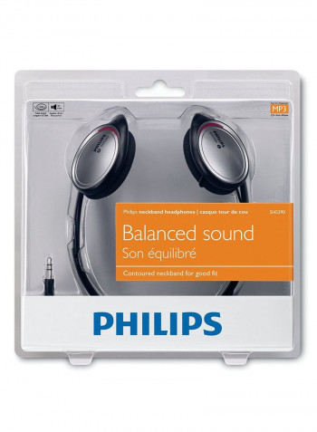 Neckband Headphones Black/Silver