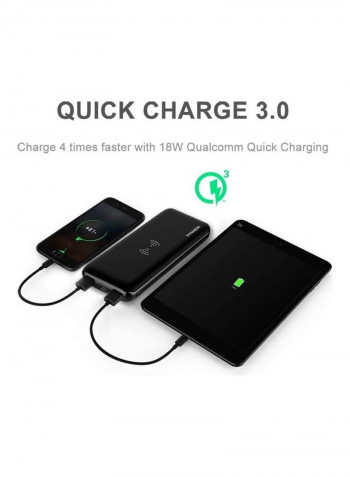 Portable Power Bank 18000mAh Black