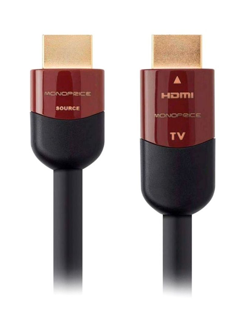 HDMI High Speed Active Cable 25feet Black/Red/Gold