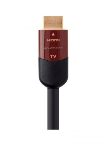HDMI High Speed Active Cable 25feet Black/Red/Gold