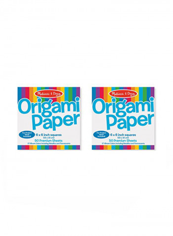 Pack Of 2 Origami Paper 6 x 6inch