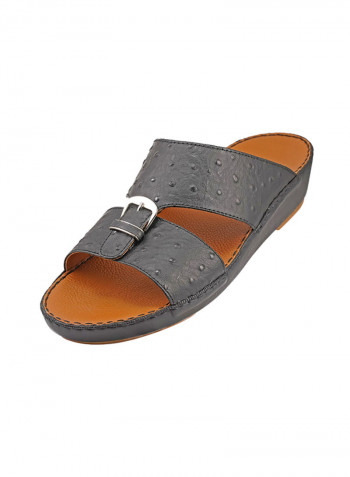 Textured Sandals Black