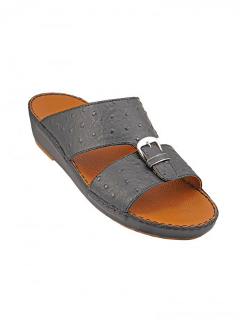 Textured Sandals Black