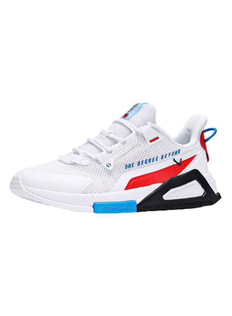 Men's Quickfoam Lite Lifestyle Sneakers White/Blue/Red