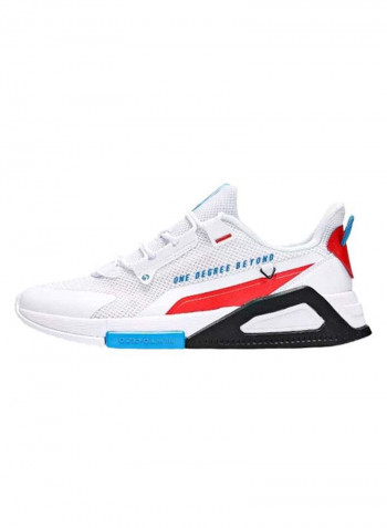 Men's Quickfoam Lite Lifestyle Sneakers White/Blue/Red
