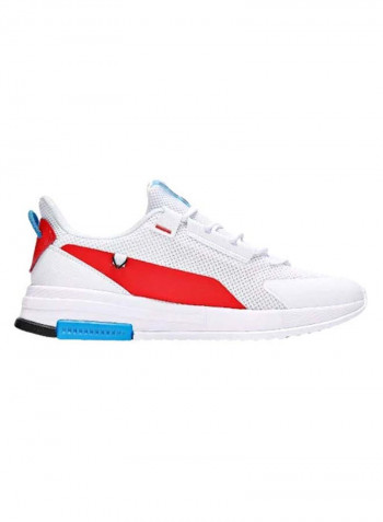 Men's Quickfoam Lite Lifestyle Sneakers White/Blue/Red
