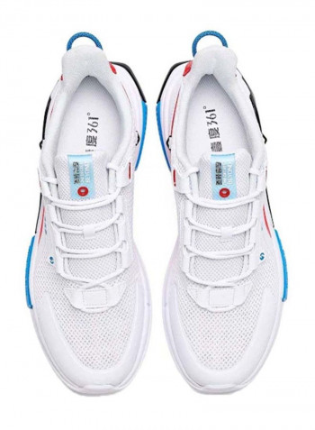 Men's Quickfoam Lite Lifestyle Sneakers White/Blue/Red