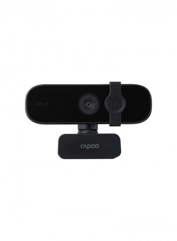 Webcam USB2.0 HD 2K With Mic Black