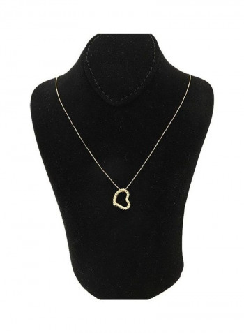 Chain Necklace With Heart Pendant