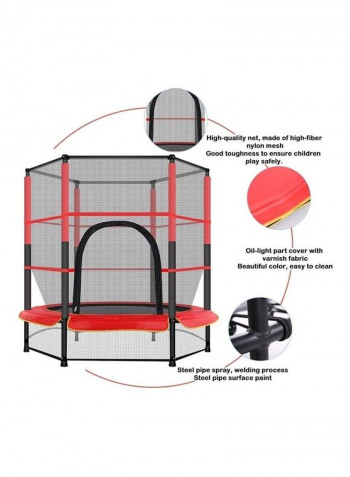 Jump Bed Trampoline With Safety Enclosure 4feet