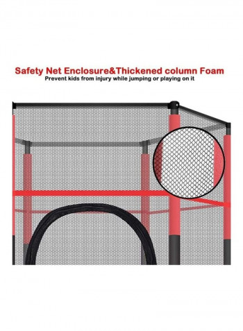 Jump Bed Trampoline With Safety Enclosure 4feet