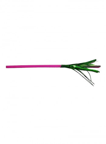 Pack Of 960 Flexible Palm Straw Pink/Green 8inch