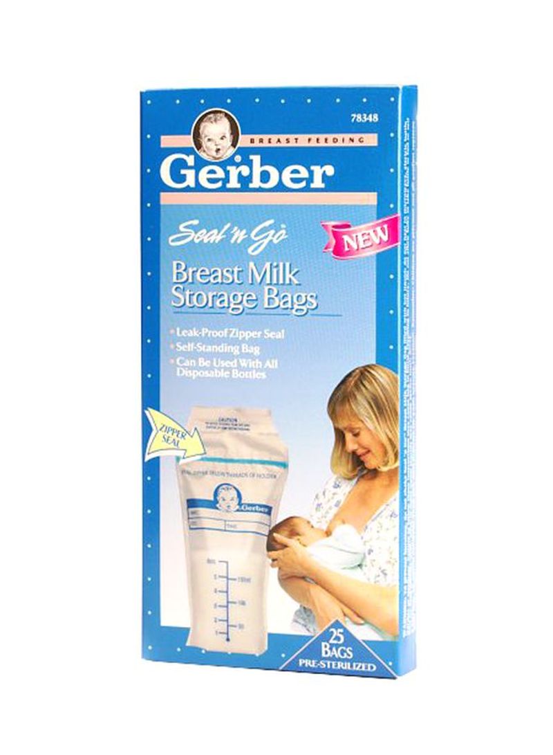 25-Piece Breast Milk Storage Bags